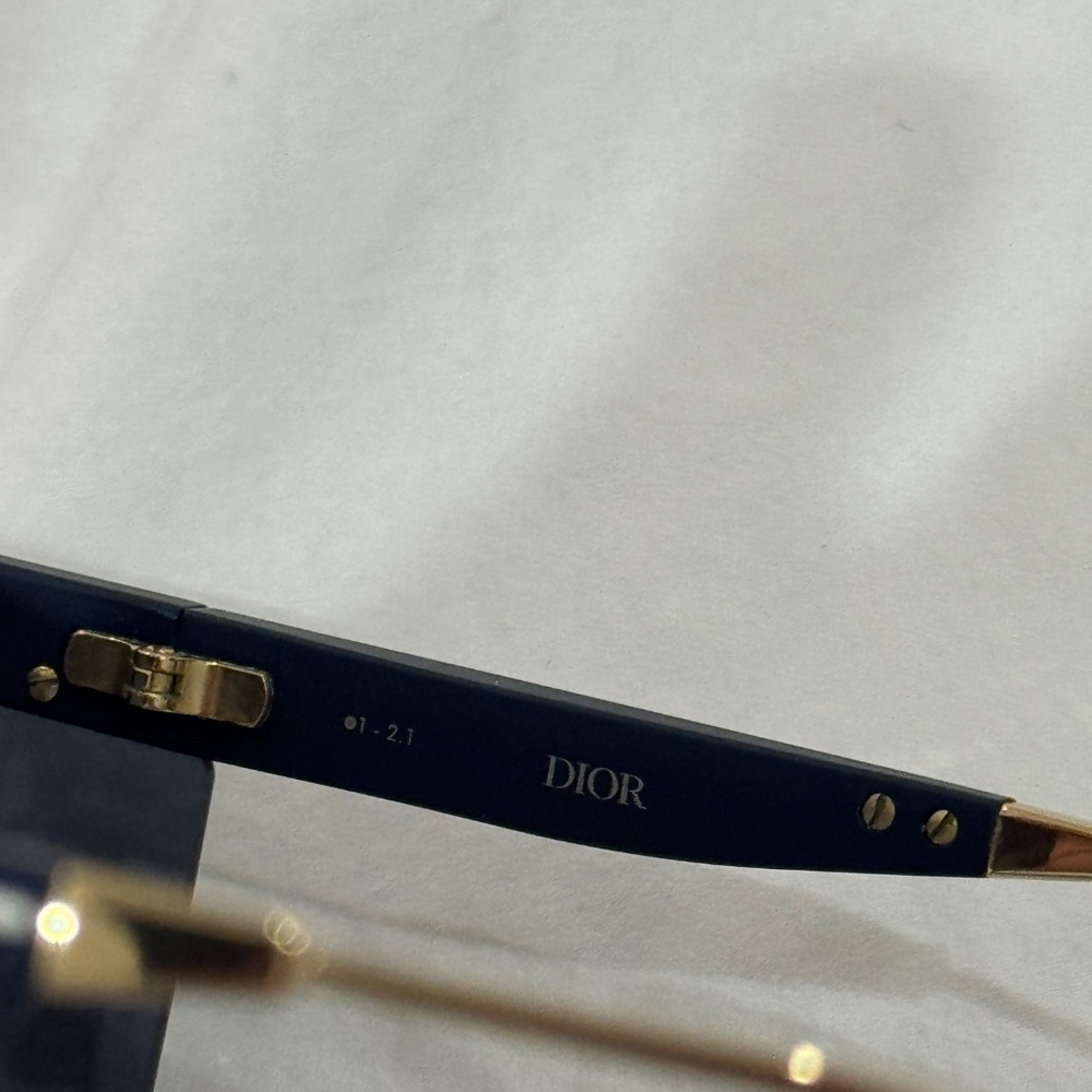 Blue Dior Oblique Mask Sunglasses - Picture 7 of 8